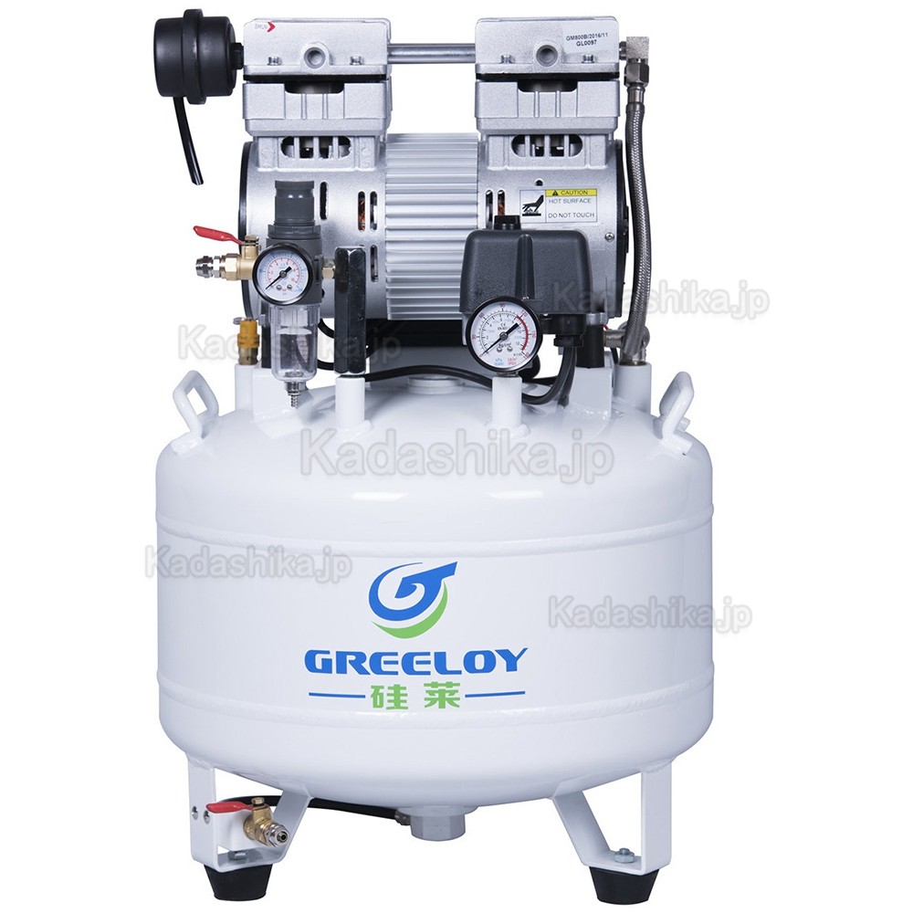 Greeloy® GA-81 歯科静音オイルレス エアコンプレッサー 1馬力 40L